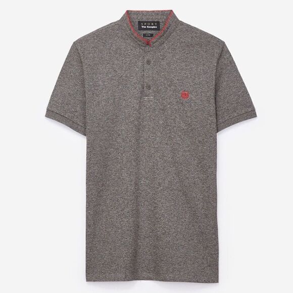 THE KOOPLES Officer Collar Polo Shirt With Contrasting Trim Sz L Classic Fit - Picture 1 of 9